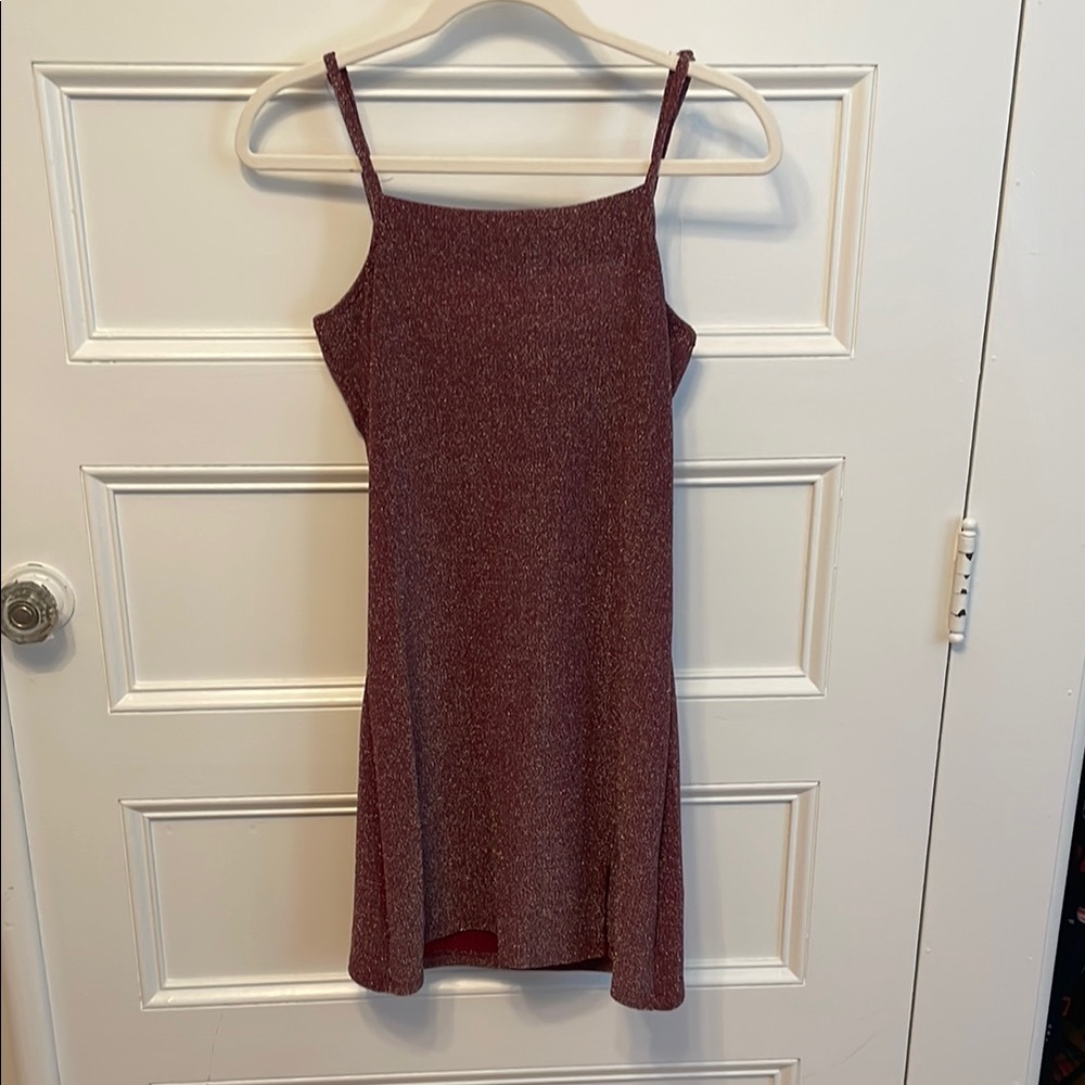 Cotton On Red Ribbed Mini Sundress